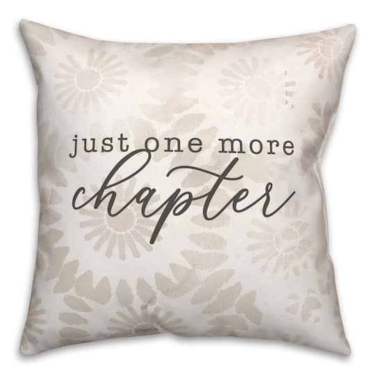 Just One More Chapter Indoor/Outdoor Pillow